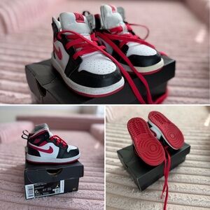Kids' Black and Red Sneakers